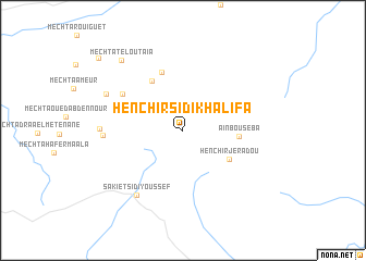 map of Henchir Sidi Khalifa