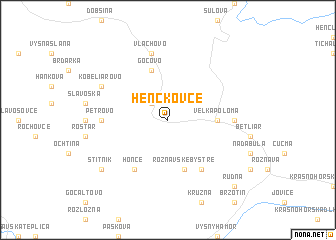 map of Henckovce