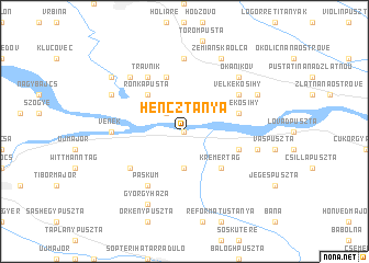 map of Hencztanya
