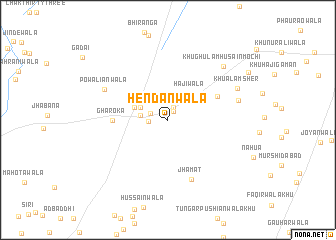 map of Hendanwāla