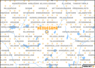 map of Hendegama