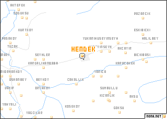 map of Hendek