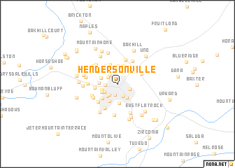 map of Hendersonville