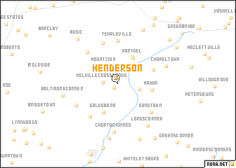 map of Henderson