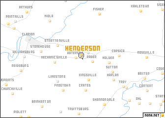 map of Henderson