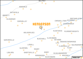 map of Henderson