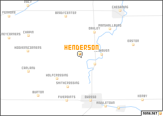 map of Henderson