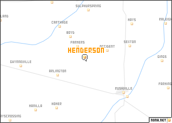 map of Henderson