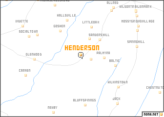 map of Henderson