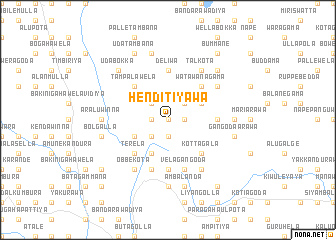 map of Henditiyawa