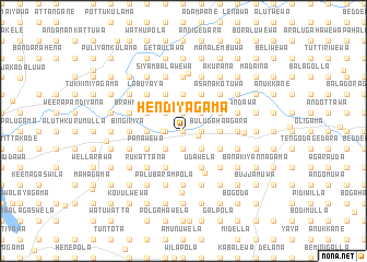 map of Hendiyagama