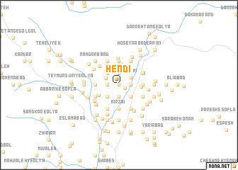 map of Hendī