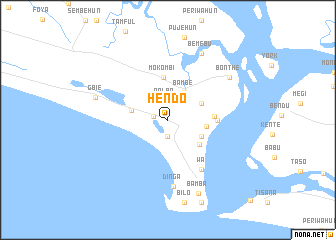 map of Hendo