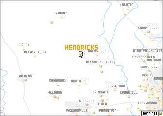 map of Hendricks