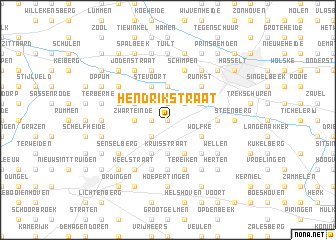 map of Hendrikstraat