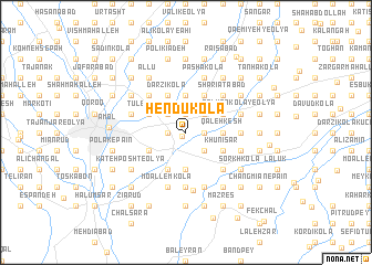 map of Hendū Kolā