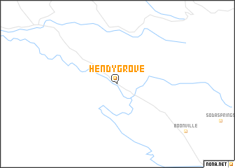 map of Hendy Grove