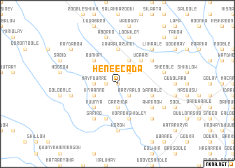 map of Heneecada