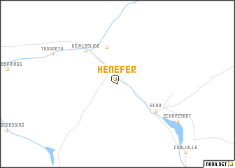map of Henefer