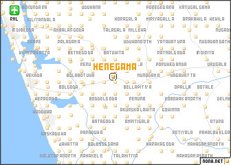 map of Henegama