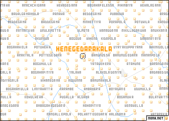 map of Henegedara-Kala
