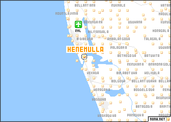 map of Henemulla