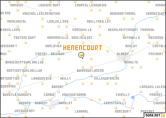 map of Hénencourt