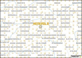 map of Henepola