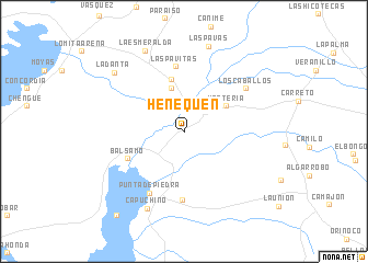 map of Henequén