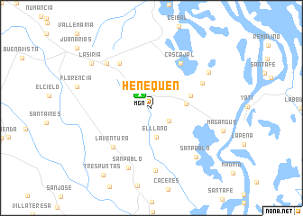 map of Henequén