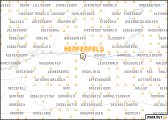 map of Henfenfeld