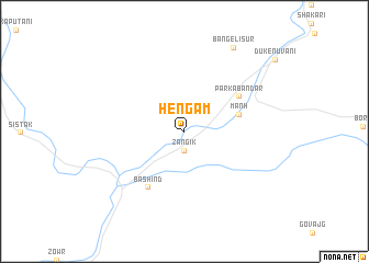 map of Hengām