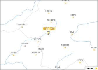 map of Hengdi