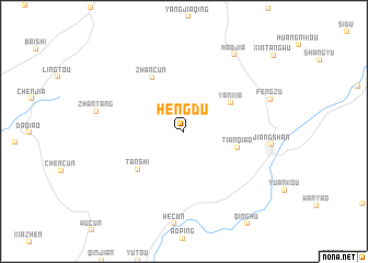 map of Hengdu