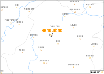 map of Hengjiang