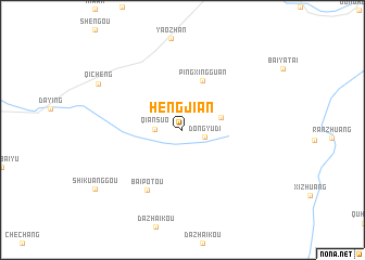 map of Hengjian