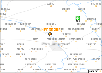 map of Hengrave