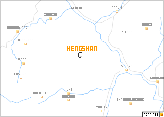 map of Hengshan