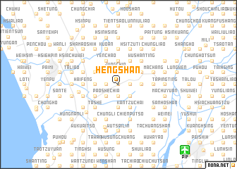 map of Heng-shan