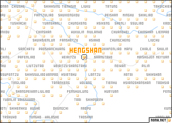 map of Heng-shan