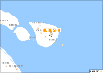 map of Hengsha