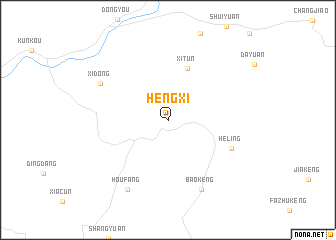 map of Hengxi