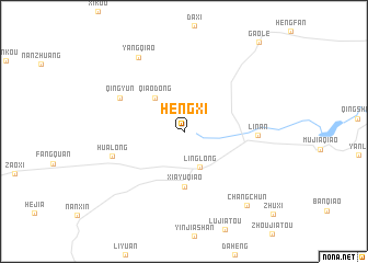 map of Hengxi