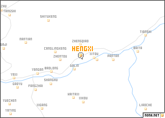 map of Hengxi