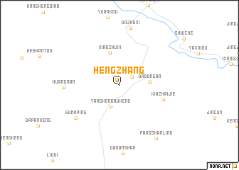 map of Hengzhang