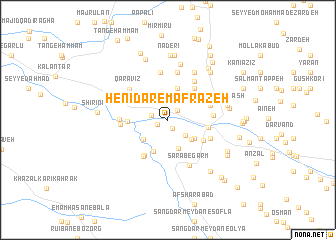 map of Henīdar-e Mafrāẕeh