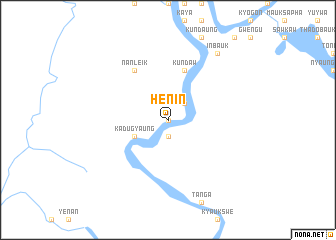 map of Henin