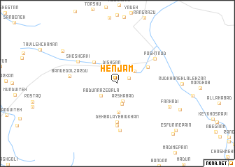 map of Henjām