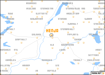 map of Henja