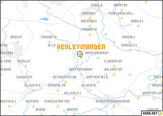 map of Henley in Arden
